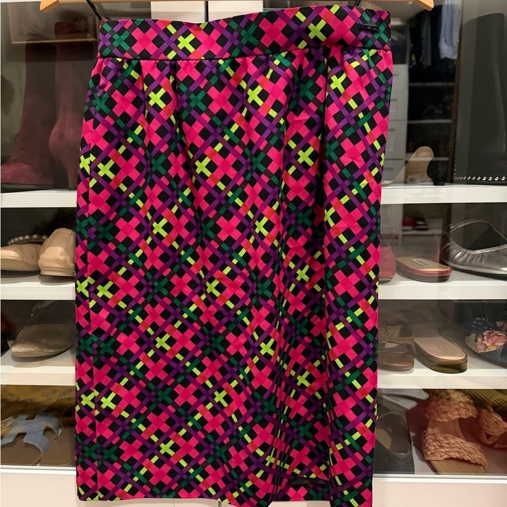 Vintage Yves Saint Laurent Multicolor Pencil Skirt - Picture 3 of 9